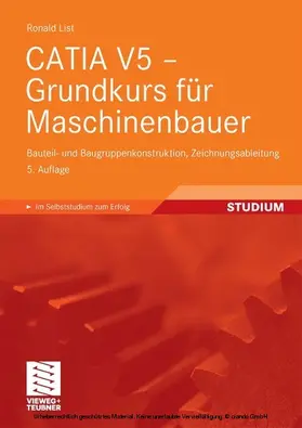 List |  CATIA V5 - Grundkurs für Maschinenbauer | eBook | Sack Fachmedien