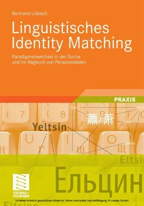 Lisbach | Linguistisches Identity Matching | E-Book | sack.de