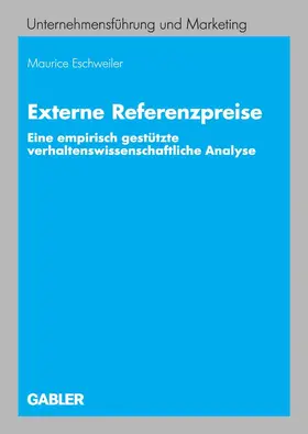 Eschweiler |  Externe Referenzpreise | eBook | Sack Fachmedien