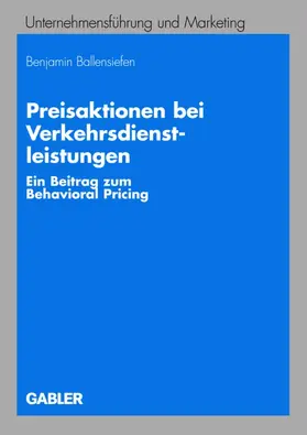 Ballensiefen |  Preisaktionen bei Verkehrsdienstleistungen | Buch |  Sack Fachmedien