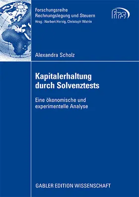 Scholz |  Kapitalerhaltung durch Solvenztests | Buch |  Sack Fachmedien