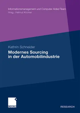 Schneider |  Modernes Sourcing in der Automobilindustrie | Buch |  Sack Fachmedien