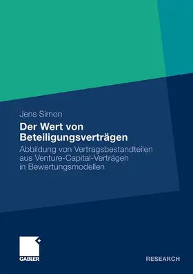 Simon |  Der Wert von Beteiligungsverträgen | Buch |  Sack Fachmedien