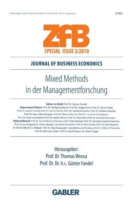 Fandel / Wrona |  Mixed Methods in der Managementforschung | Buch |  Sack Fachmedien