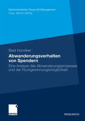 Hunziker |  Abwanderungsverhalten von Spendern | Buch |  Sack Fachmedien