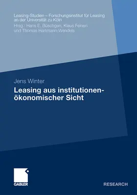 Winter |  Leasing aus institutionenökonomischer Sicht | Buch |  Sack Fachmedien