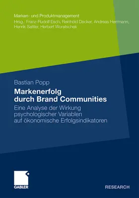 Popp |  Markenerfolg durch Brand Communities | Buch |  Sack Fachmedien