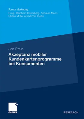 Prein |  Akzeptanz mobiler Kundenkartenprogramme bei Konsumenten | Buch |  Sack Fachmedien