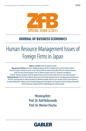Bebenroth / Pascha |  Human Resource Management Issues of Foreign Firms in Japan | Buch |  Sack Fachmedien