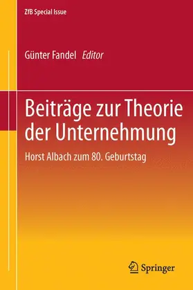 Fandel |  Beiträge zur Theorie der Unternehmung | Buch |  Sack Fachmedien