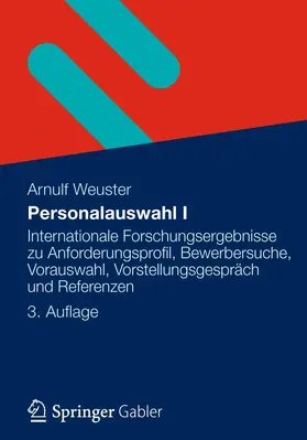Weuster |  Personalauswahl I | Buch |  Sack Fachmedien