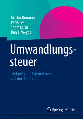 Bünning / Eckl / Fox |  Umwandlungssteuer | eBook | Sack Fachmedien