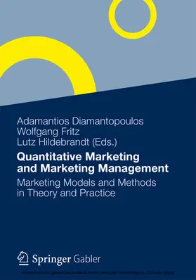 Diamantopoulos / Fritz / Hildebrandt |  Quantitative Marketing and Marketing Management | eBook | Sack Fachmedien