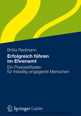Redmann | Erfolgreich führen im Ehrenamt | E-Book | sack.de