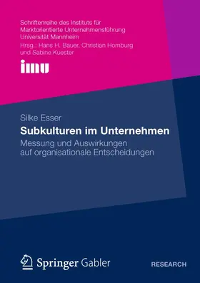 Esser |  Subkulturen im Unternehmen | Buch |  Sack Fachmedien