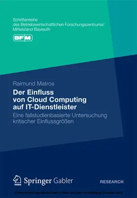 Matros | Der Einfluss von Cloud Computing auf IT-Dienstleister | E-Book | sack.de