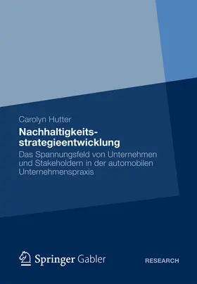 Hutter |  Nachhaltigkeitsstrategieentwicklung | eBook | Sack Fachmedien