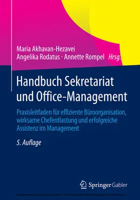 Akhavan-Hezavei / Rodatus / Rompel | Handbuch Sekretariat und Office-Management | E-Book | sack.de