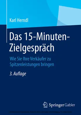 Herndl |  Das 15-Minuten-Zielgespräch | eBook | Sack Fachmedien