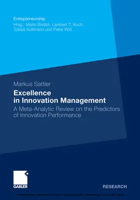 Sattler | Excellence in Innovation Management | E-Book | sack.de