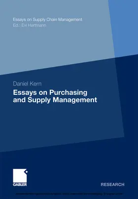 Kern |  Essays on Purchasing and Supply Management | eBook | Sack Fachmedien