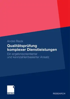 Rieck | Qualitätsprüfung komplexer Dienstleistungen | E-Book | sack.de