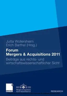 Wollersheim / Barthel | Forum Mergers & Acquisitions 2011 | E-Book | www2.sack.de