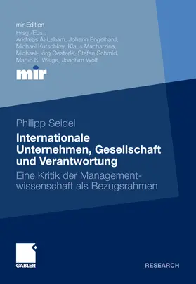 Seidel |  Internationale Unternehmen, Gesellschaft und Verantwortung | eBook | Sack Fachmedien