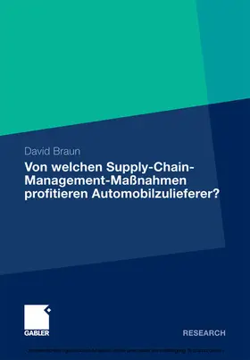 Braun |  Von welchen Supply-Chain-Management-Maßnahmen profitieren Automobilzulieferer? | eBook | Sack Fachmedien