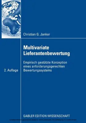 Janker |  Multivariate Lieferantenbewertung | eBook | Sack Fachmedien