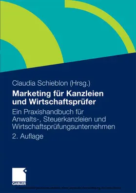 Schieblon |  Marketing für Kanzleien und Wirtschaftsprüfer | eBook | Sack Fachmedien