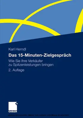 Herndl |  Das 15-Minuten-Zielgespräch | eBook | Sack Fachmedien