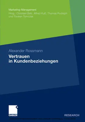 Rossmann |  Vertrauen in Kundenbeziehungen | eBook | Sack Fachmedien