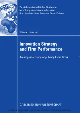 Strecker |  Innovation Strategy and Firm Performance | eBook | Sack Fachmedien
