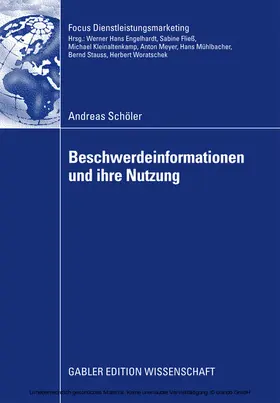 Schöler | Beschwerdeinformationen und Ihre Nutzung | E-Book | sack.de