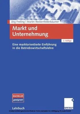 Freiling / Reckenfelderbäumer |  Markt und Unternehmung | eBook | Sack Fachmedien