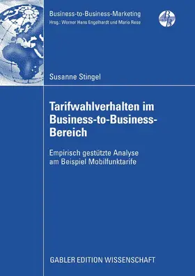 Stingel |  Tarifwahlverhalten im Business-to-Business-Bereich | eBook | Sack Fachmedien