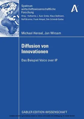 Hensel / Wirsam |  Diffusion von Innovationen | eBook | Sack Fachmedien
