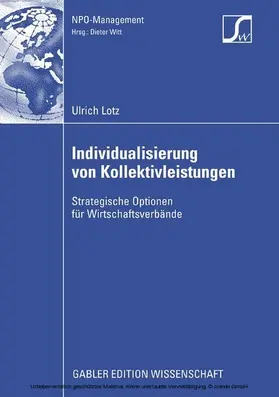 Lotz |  Individualisierung von Kollektivleistungen | eBook | Sack Fachmedien