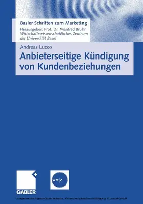Lucco | Anbieterseitige Kündigung von Kundenbeziehungen | E-Book | sack.de