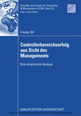 Sill | Controllerbereichserfolg aus Sicht des Managements | E-Book | sack.de
