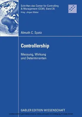 Spatz |  Controllership | eBook | Sack Fachmedien