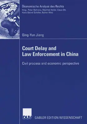 Jiang |  Court Delay and Law Enforcement in China | Buch |  Sack Fachmedien