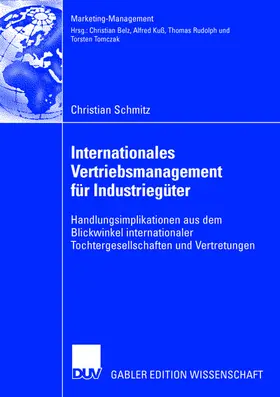 Schmitz |  Internationales Vertriebsmanagement für Industriegüter | Buch |  Sack Fachmedien