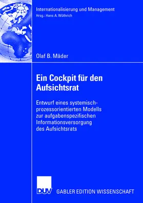 Mäder |  Ein Cockpit für den Aufsichtsrat | Buch |  Sack Fachmedien