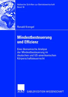 Krengel |  Mindestbesteuerung und Effizienz | Buch |  Sack Fachmedien