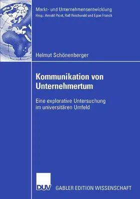 Schönenberger |  Kommunikation von Unternehmertum | Buch |  Sack Fachmedien