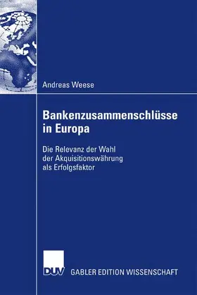 Weese |  Bankenzusammenschlüsse in Europa | Buch |  Sack Fachmedien