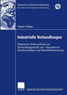 Geiger |  Industrielle Verhandlungen | Buch |  Sack Fachmedien