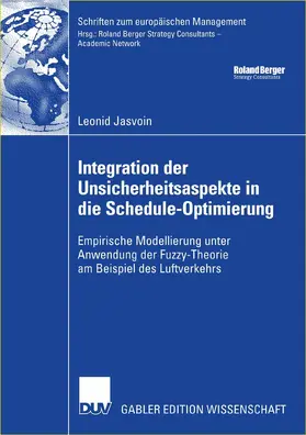 Jasvoin | Integration der Unsicherheitsaspekte in die Schedule-Optimierung | E-Book | www2.sack.de